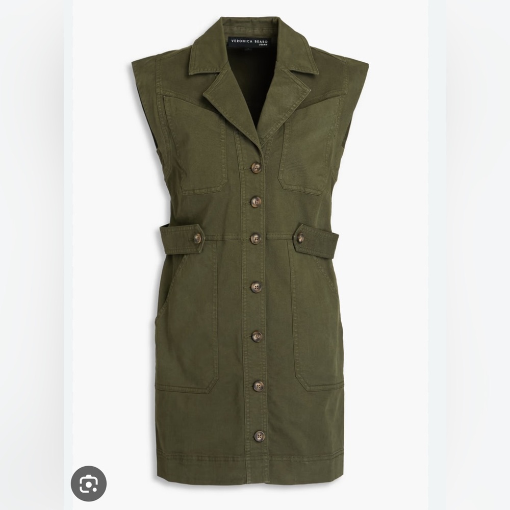 Veronica Beard Cotton Twill Mini Dress